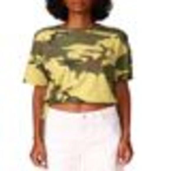 Sanctuary Drawstring Tee In Moss Camo - L - Picture 3 of 3